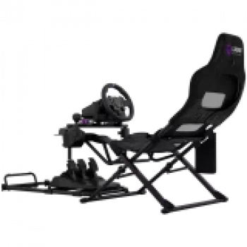 LORGAR FLEX RAF1 Sim Racing Cockpit Advanced, skladací, 150x72x113 cm herná poloha, 38x72x126 cm zložený, čierny