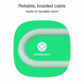 GREEN CELL USB-C na USB-C PowerStream 100W pletený kábel 1,2 m čierny