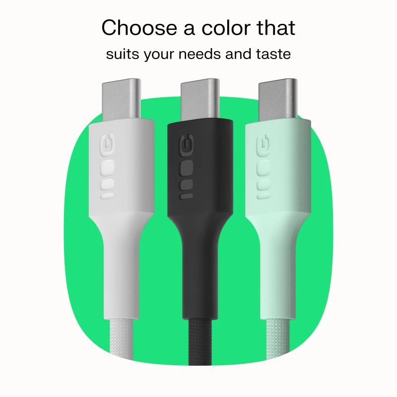 GREEN CELL USB-C na USB-C PowerStream 100W pletený kábel 1,2 m čierny
