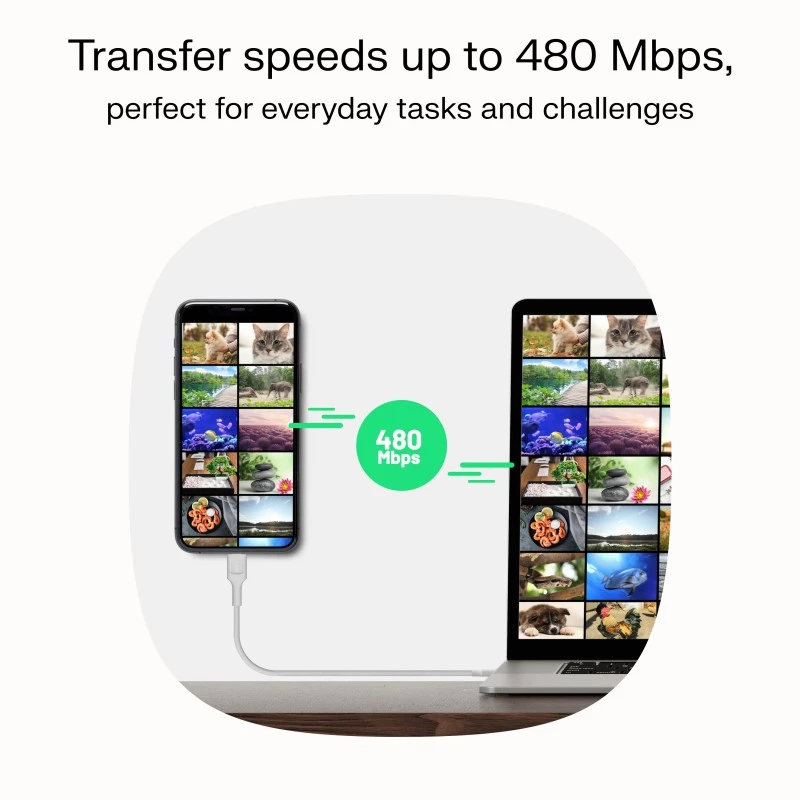 GREEN CELL USB-C na USB-C PowerStream 100W pletený kábel 1,2 m čierny