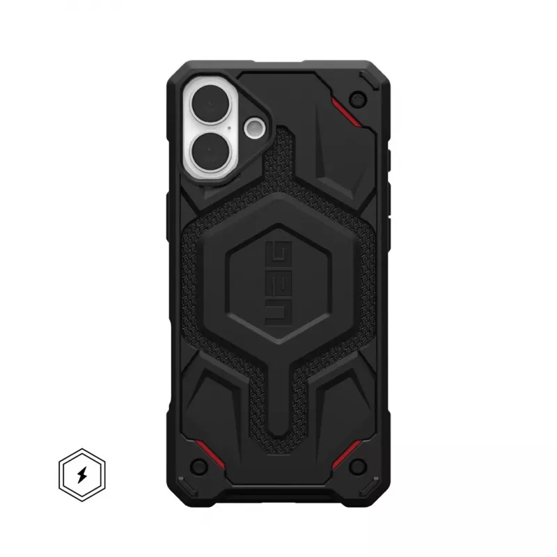 UAG Monarch Pro Kevlar puzdro na telefón pre Apple iPhone 16 Plus, 6,7 palca, čierna