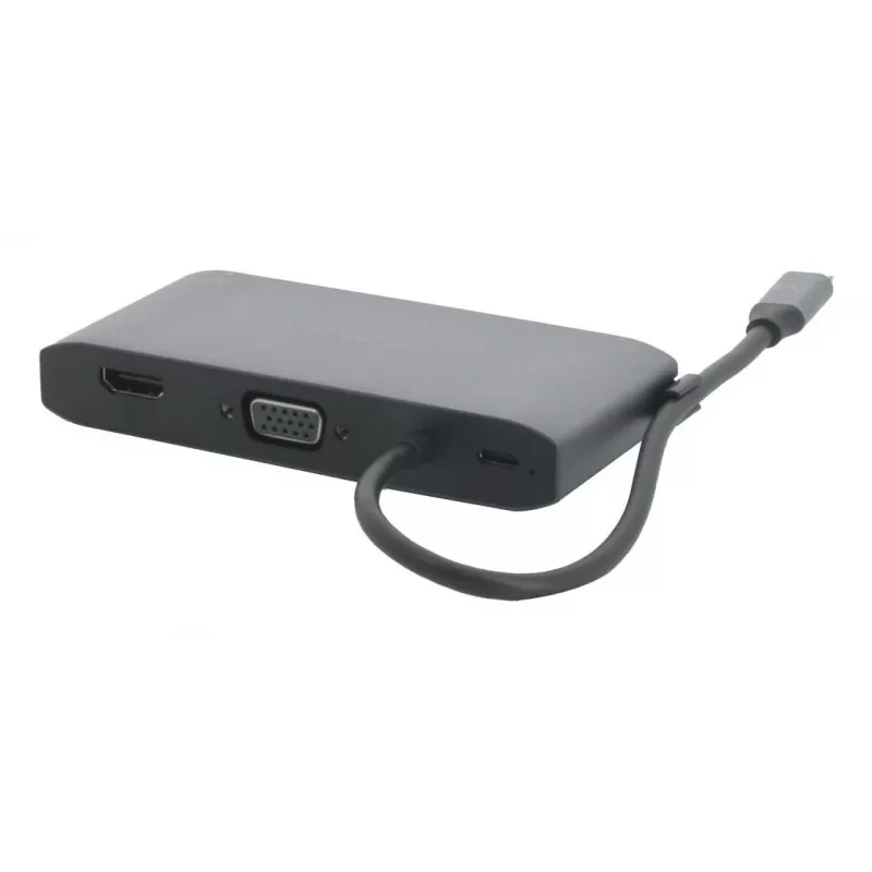 Mobilis USB-C dokovacia stanica 8-in-1 100W PD HDMI 4K VGA Space Gray