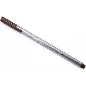 STAEDTLER triplus 334 fixka - Van Dyck Brown - hrúbka čiary 0,3 mm - ergonomické trojhranné telo - kovová špička - DRY SAFE