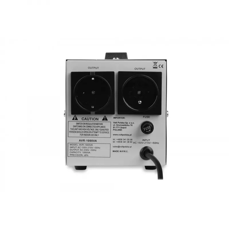 VOLT POLSKA AVR 1000 stabilizátor napätia 1000VA 700W