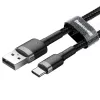 Baseus Cafule USB-A na USB-C kábel 0,5m sivá+čierna