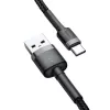 Baseus Cafule USB-A na USB-C kábel 0,5m sivá+čierna