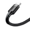 Baseus Cafule USB-A na USB-C kábel 0,5m sivá+čierna