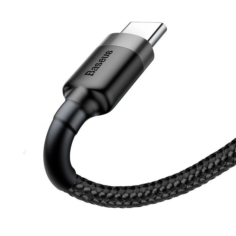 Baseus Cafule USB-A na USB-C kábel 0,5m sivá+čierna