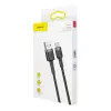 Baseus Cafule USB-A na USB-C kábel 0,5m sivá+čierna
