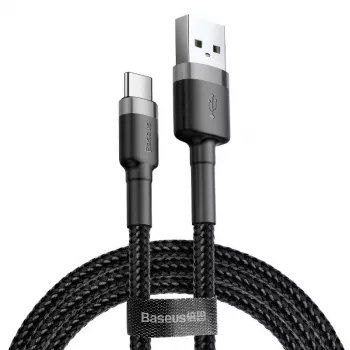 Baseus Cafule USB-A na USB-C kábel 0,5m sivá+čierna