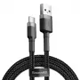 Baseus Cafule USB-A na USB-C kábel 0,5m sivá+čierna
