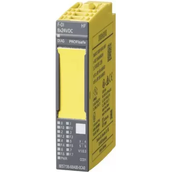 SIEMENS 6ES7136-6BA01-0CA0 SIMATIC DP bezpečnostný digitálny vstupný modul pre ET 200SP, 8 vstupov, 24 V DC, SIL 3, PL E, HF