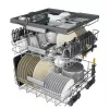 Whirlpool W7IHT40T vstavaná umývačka riadu, 15 súprav, 8 programov, 6th Sense, tretí kôš, automatické otváranie dverí