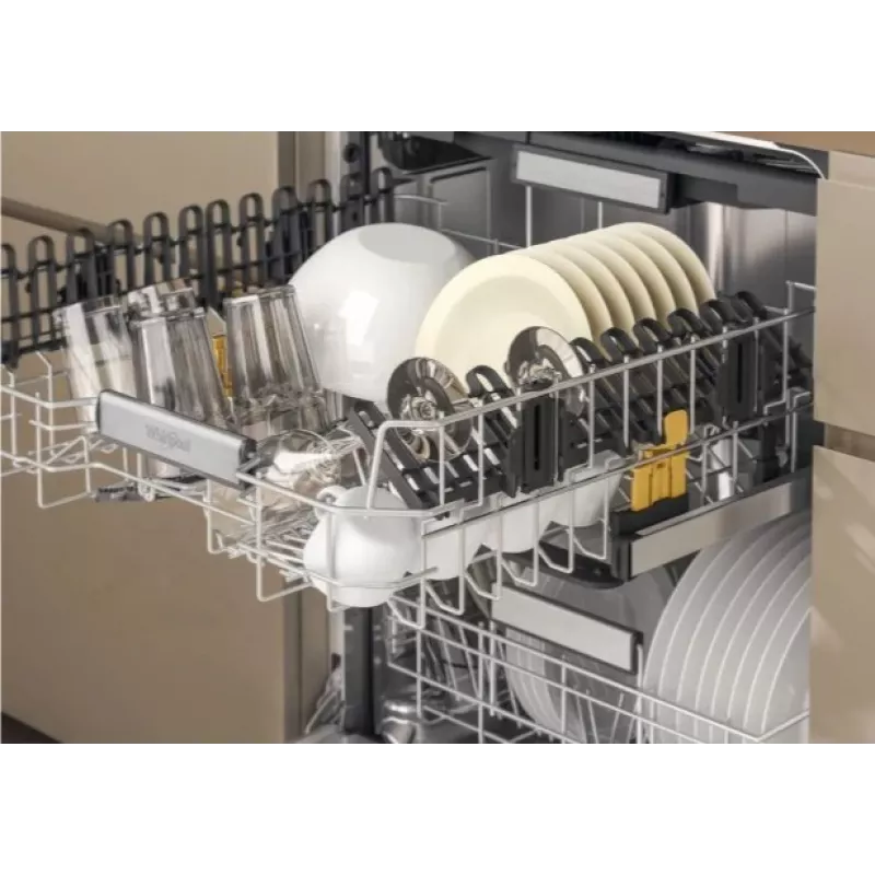 Whirlpool W7IHT40T vstavaná umývačka riadu, 15 súprav, 8 programov, 6th Sense, tretí kôš, automatické otváranie dverí