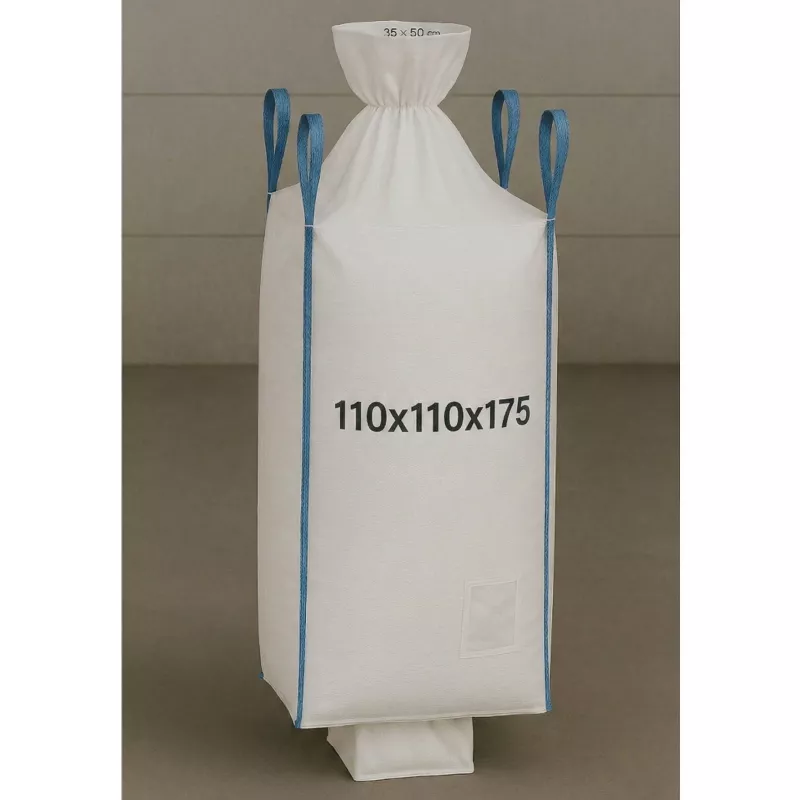 EXTRALINK Big Bag U+2 110x110x175cm 1300kg s výpustným hrdlom