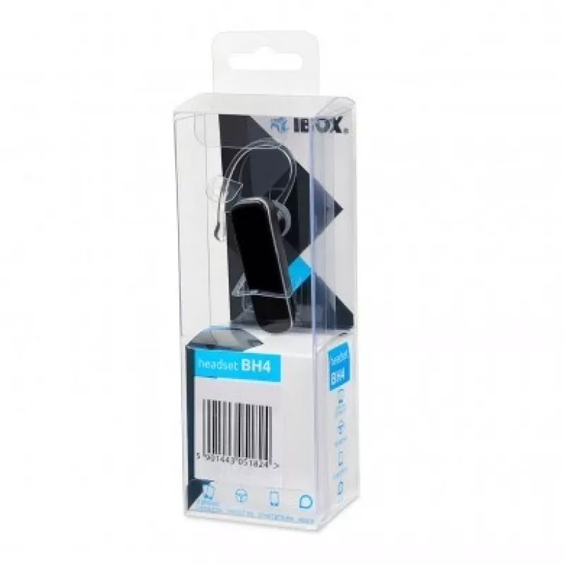 iBox BH4 Bluetooth headset bezdrôtový ušný čierny