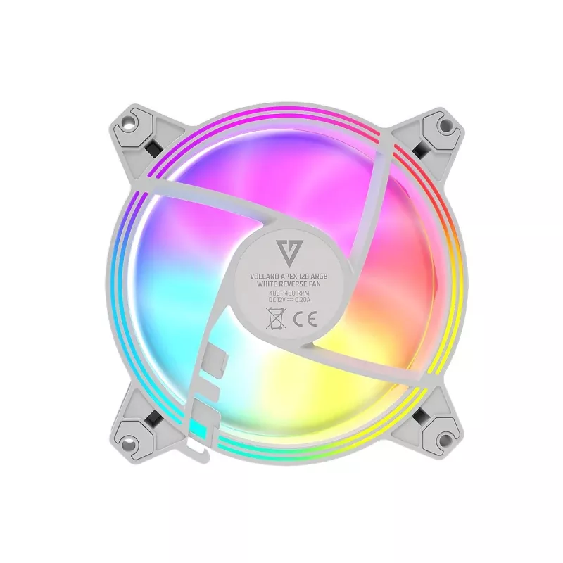 MODECOM Volcano Apex 120 ARGB White reverse ventilátor 120mm