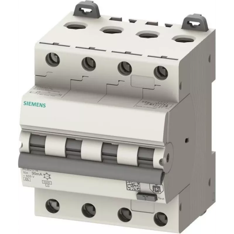 Siemens SENTRON 5SU1346-6FP16 RCBO 4P B16 6kA Type-A 30mA 4TE