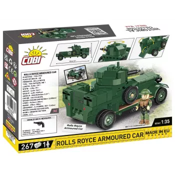 COBI KLOCKI Historical Collection Rolls-Royce Armoured Car 1920 Pattern Mk I stavebnica (226 dielov)