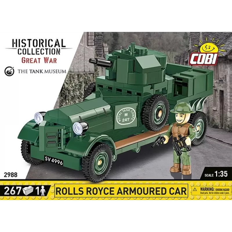 COBI KLOCKI Historical Collection Rolls-Royce Armoured Car 1920 Pattern Mk I stavebnica (226 dielov)