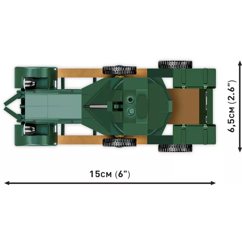 COBI KLOCKI Historical Collection Rolls-Royce Armoured Car 1920 Pattern Mk I stavebnica (226 dielov)
