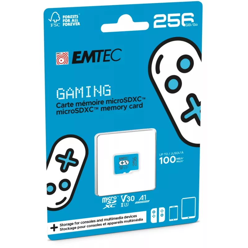 EMTEC Gaming MicroSDXC 256 GB UHS-I U3 V30 A1 pamäťová karta