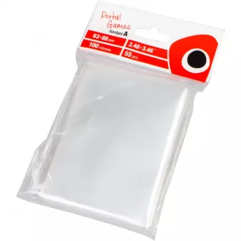 PEGASUS Clear Card Sleeves: obaly na karty Standard A (63x88 mm) = CCG, priehľadné, balenie 55 kusov