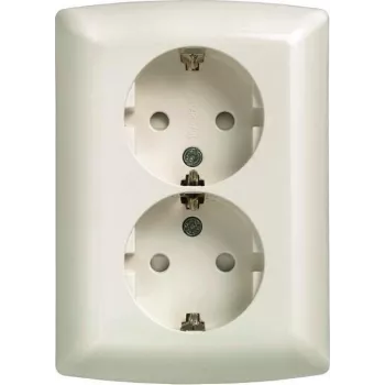 Siemens Schuko dvojzásuvka 10/16A 250V 5UB2211 - príslušenstvo pre napájanie