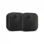 Amazon Blink Outdoor 4 bezdrôtový inteligentný bezpečnostný kamerový systém (2 kamery + Sync Module Core) - 1080p HD, infračervené nočné videnie, obojsmerný zvuk, odolný voči poveternostným vplyvom, čierny