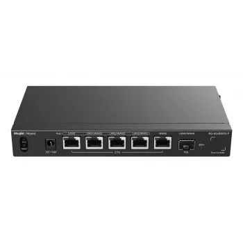 Ruijie Reyee RG-EG406XS-P Multi-WAN cloudový gateway router, 6x 2.5GE RJ45, 1x 10GE SFP+, 4 PoE, VPN, rackmount