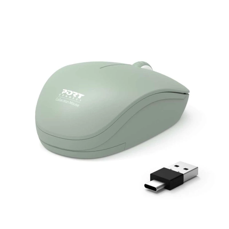 PORT DESIGNS PORT CONNECT Mouse Collection II Wireless 2,4 GHz olivovo zelená