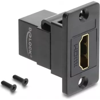 Delock Panel Mount HDMI samica na samicu spojka 4K čierna (91194)