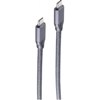 ShiverPeaks USB-C na USB-C kábel, USB 3.2 Gen 2, 5,0 m, čierny