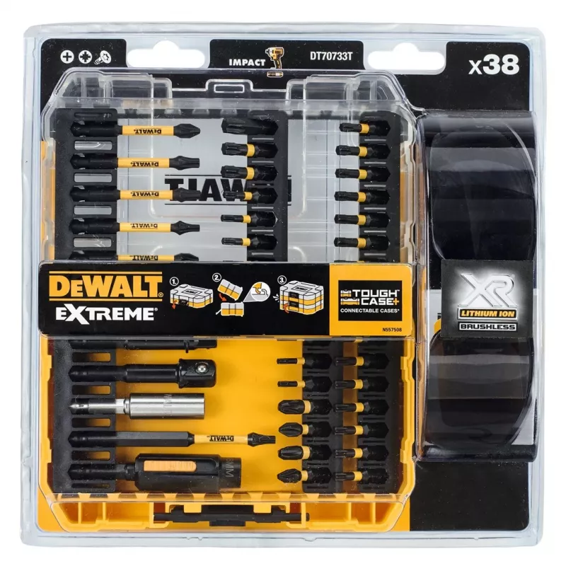 DEWALT DT70733T-QZ 38-dielna sada bitov do skrutkovača s magnetickým držiakom bitov