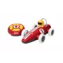 BRIO RC pretekárske auto s diaľkovým ovládaním, červená/biela