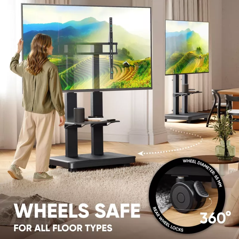 ONKRON TS2811E-B mobilný TV stojan pre 50-120