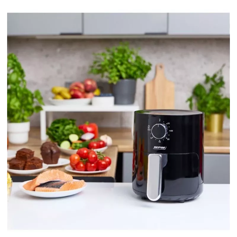 MPM MFR-12 teplovzdušná fritéza 1500W 3,2L čierna