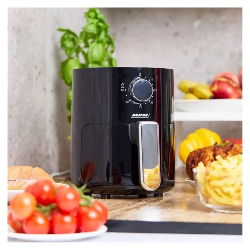 MPM MFR-12 teplovzdušná fritéza 1500W 3,2L čierna