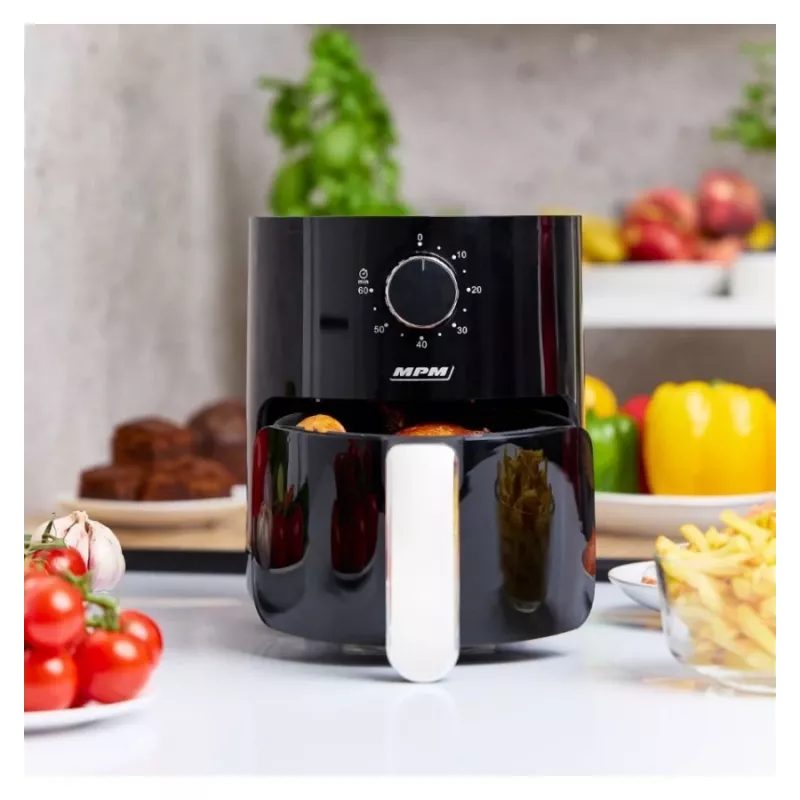 MPM MFR-12 teplovzdušná fritéza 1500W 3,2L čierna