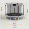 REBEL Active Trampoline PRO 8ft/244cm so záchytnou sieťou a rebríkom