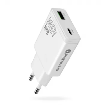 EVERACTIVE GaN QC3.0 45W USB-C nástenná nabíjačka SC-460Q biela