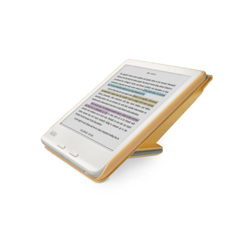 Kobo SleepCover pre Libra 2 - folio puzdro s funkciou spánku/prebudenia - žltá