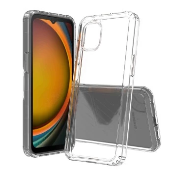 SCREENOR Bumper puzdro pre Samsung Galaxy XCover 7 Pro, priehľadné TPU nárazuvzdorné puzdro