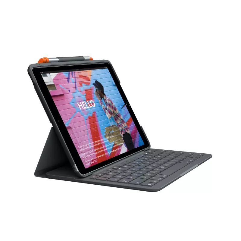 Logitech Slim Folio klávesnicové puzdro pre iPad 10,2 palca (7., 8., 9. generácia) - grafit - QWERTY UK angličtina