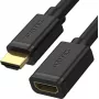 UNITEK HDMI predlžovací kábel 3m HDMI 2.0 konektor samec na konektor samica 4K 60Hz čierny