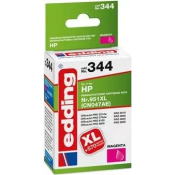 EDDING EDD-344 purpurová atramentová kazeta kompatibilná s HP 951XL CN047AE