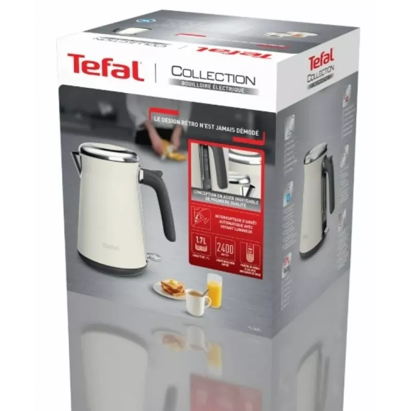 Tefal Loft Collection KI666AE0 rýchlovarná kanvica 1,7 L 2400 W slonovina