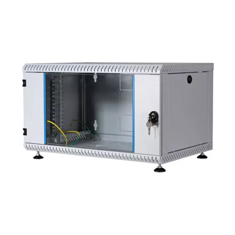 EFB Elektronik 1-dielny sieťový rozvádzač nástenný svetlosivý RAL 7035 9U 19 palcov