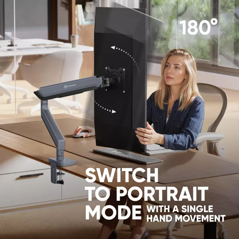 ONKRON G95-G držiak na stôl pre 17-45 inch monitory, grafit