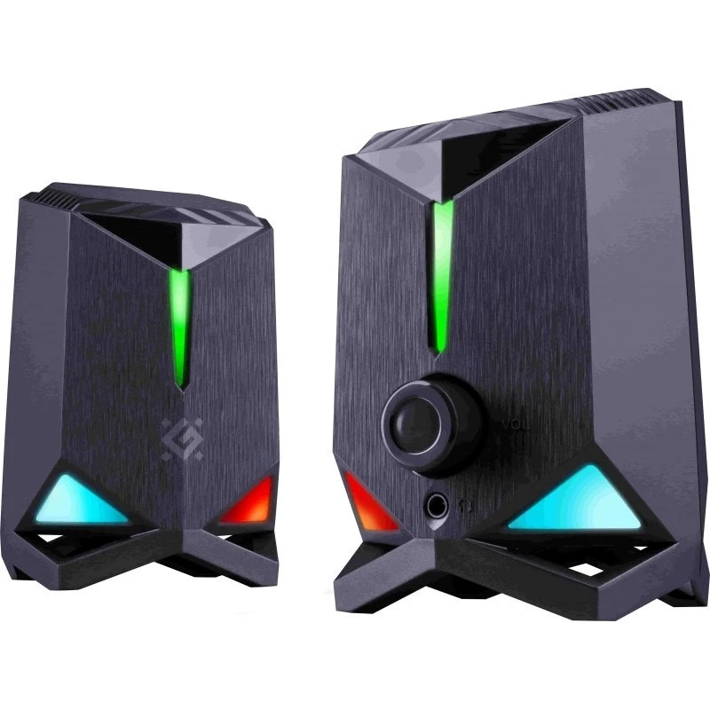 Defender Rocket 2.0 PC reproduktory 6W LED USB čierne